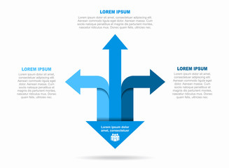 Wall Mural - Infographic design template with place for your data. Vector illustration.