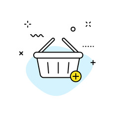Wall Mural - e-commerce and shopping web icons in line style. mobile shop, digital marketing, bank card, gifts. v
