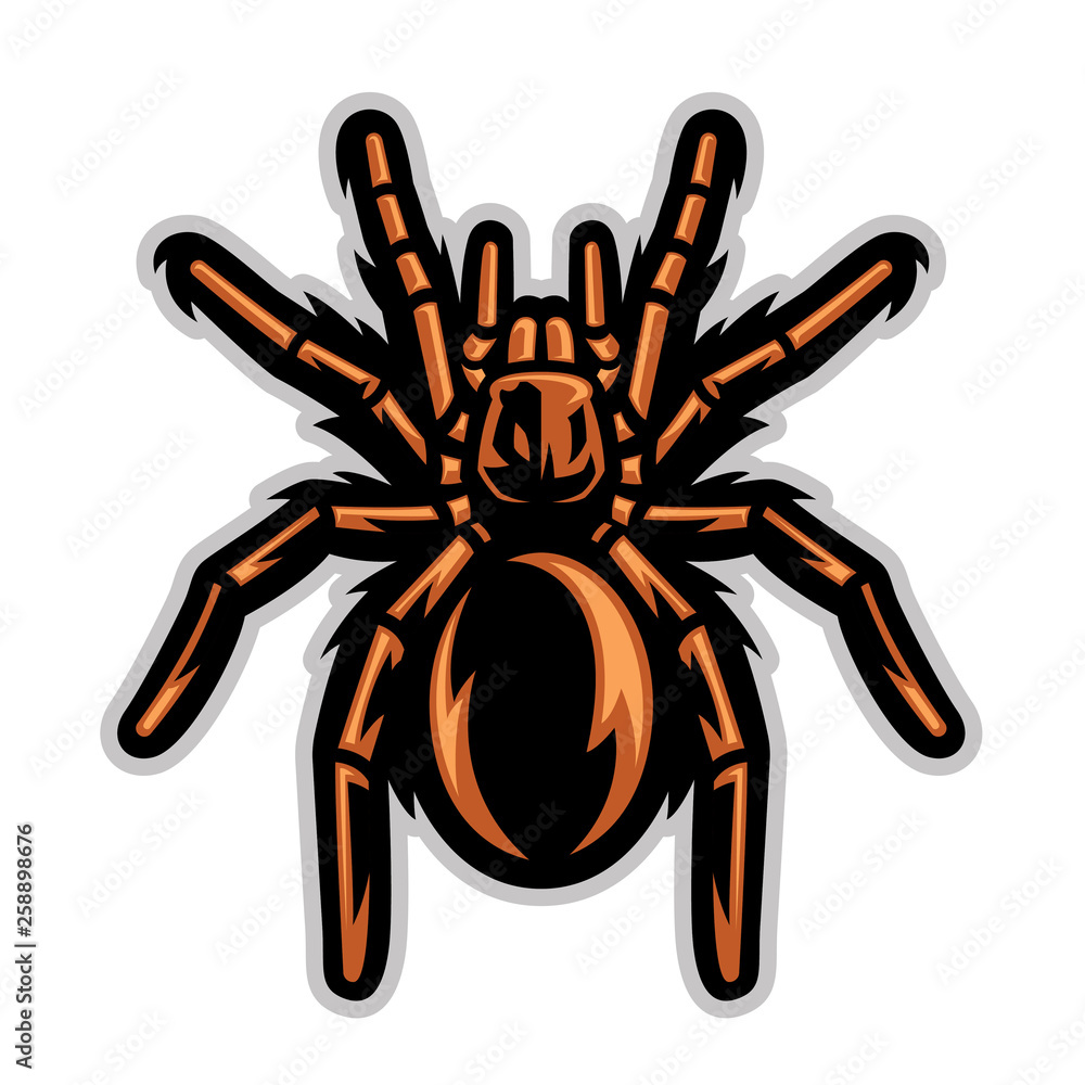 tarantula spider mascot - obrazy, fototapety, plakaty 