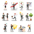 © inspiring.team - Business people character set. Person in suit