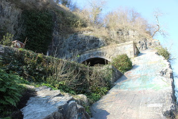 old brick tunnel