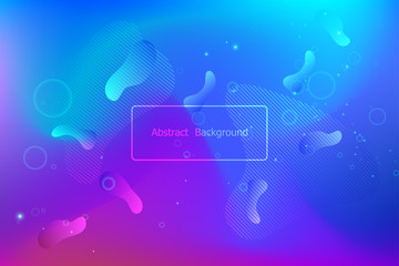 Wall Mural - colorful geometric background. fluid shapes composition. gradient mesh background in bright colors. 