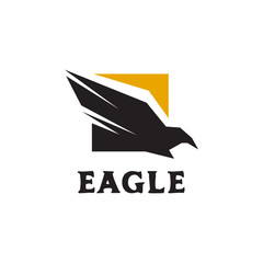 Sticker - Eagle bird icon logo template