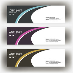 Wall Mural - abstract geometric design banner web template. Banner web design vector template