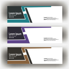 Wall Mural - abstract geometric design banner web template. Banner web design vector template