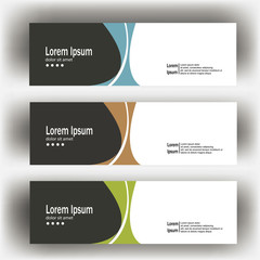 Wall Mural - abstract geometric design banner web template. banner web design vector template