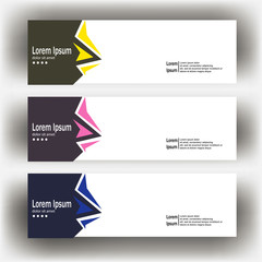 Wall Mural - abstract geometric design banner web template. banner web design vector template
