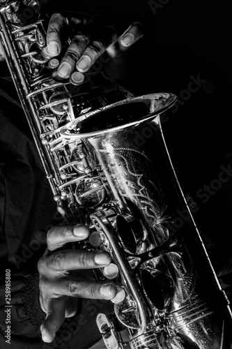 Obrazy Blues  saksofonista