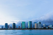 © Westend61 - USA, Hawaii, Oahu, Honolulu, Ala Moana Beach at blue hour