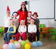 © JackF - Pupils with teacher in Santa hats