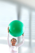 © JPC-PROD - Senior Woman with fitness ball in gym.