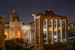 View of rome at night