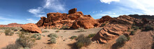 Panorama Image Of Red Rocks 