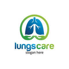 Wall Mural - lungs logo icon design