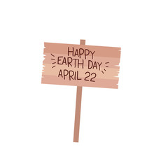 Poster - happy earth day label icon