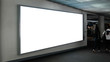 © Thaspol - blank advertising billboard at airport,Mock up Poster media template Ads display in Subway station escalator
