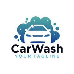 Wall Mural - car wash logo company design template