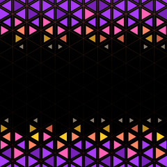 Wall Mural - colorful geometric triangle pattern