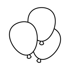 Poster - balloons helium floating icon