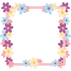 Sticker - flowers badge decoration