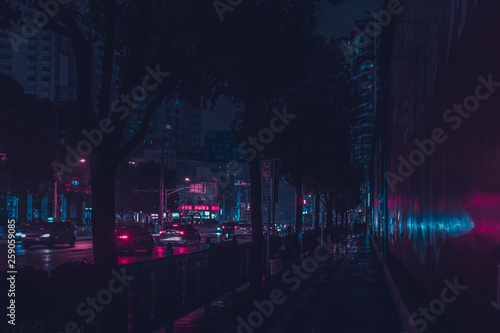 Fototapeta NEON City Traffic