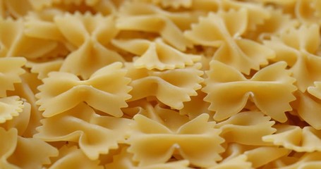 Poster - Group of Dry uncooked farfalle