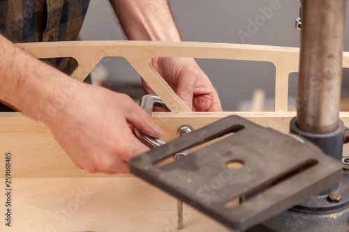 Home Repair Concepts Close Up Handicraft Carpentry Cabinet