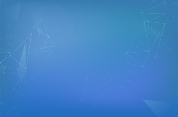 Wall Mural - blue background with abstract triangle shapes