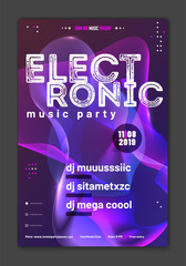 Wall Mural - template for your music party poster