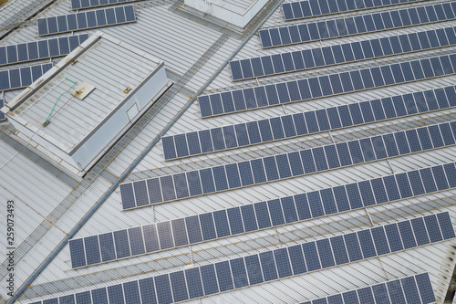 Top Down View Of Solar Panel System Buy This Stock Photo