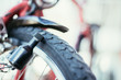 Bike in the city: Close up picture of the dynamo