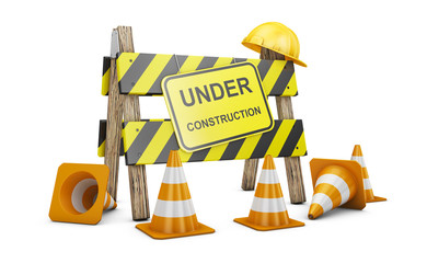 barrier under construction