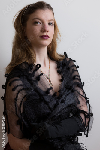 Medium Shot Of Beautiful Young Woman With Long Dirty Blonde Hair