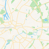 Fototapeta Mapy - Odense, Denmark printable map