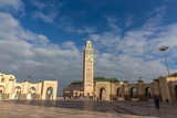 Fototapeta  - Exterior of mosque in Casablanca