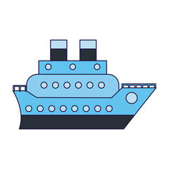 Sticker - Cruise ship boat symbol