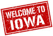 welcome to Iowa stamp