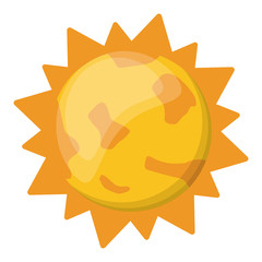 Sticker - Sun cartoon isolated symbol