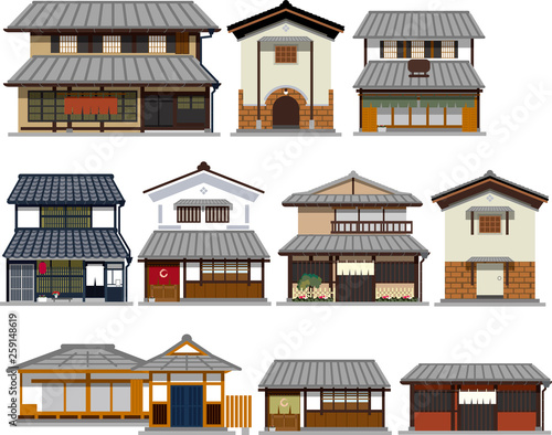 12 026 Architecture Japanese Vector Wall Murals Canvas Prints Stickers Wallsheaven