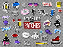 Hipsters Teens Stickers Set