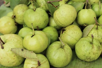 Canvas Print - Guava fruit is delicious at street food