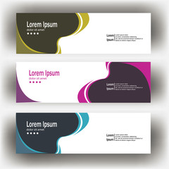 Wall Mural - abstract geometric design banner web template. banner web design vector template