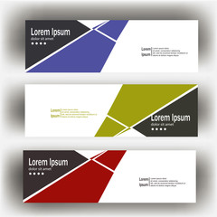 Wall Mural - abstract geometric design banner web template. banner web design vector template
