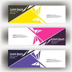 Wall Mural - abstract geometric design banner web template. banner web design vector template