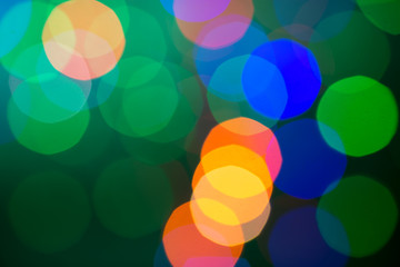 Abstract Christmas background. Blurred background with lights