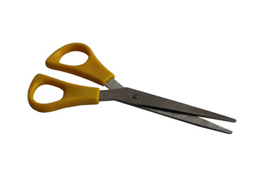 stationery scissors on a white background