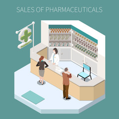 Wall Mural - Isolated Pharmaceutical Production Composition