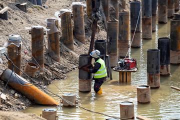  Welding industrial construction for erosion control 2