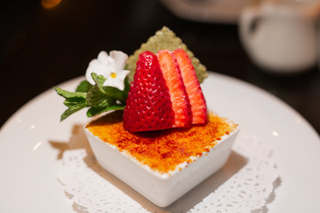 Wall Mural - Creme Brûlée Dessert