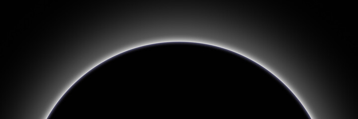 amazing scientific background - total solar eclipse in dark red glowing sky, mysterious natural phen